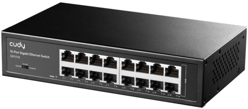 Коммутатор/ 16-Port Gigabit Switch, 16 Gigabit RJ45 Ports, IGMP Snooping, Loop Detection/Prevention, 802.1p/DSCP QoS, Switch/VLAN/Extend working mode DIP switch, Rack-mountable Steel Case, Power Saving, Plug & Play, Rack-Mount kits i (GS1016) фото 2