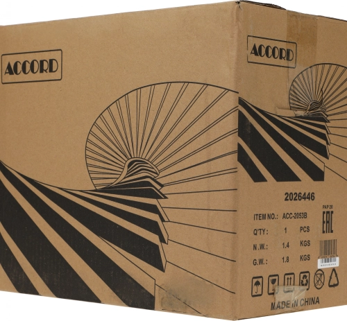 Корпус Accord Entry ACC-2053B черный без БП mATX 1x80mm 1x120mm 2xUSB2.0 audio фото 13
