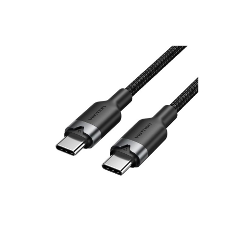 Кабель Vention USB 2.0 CM/CM - 2м. Черный 3А PD60W (TRDBH)