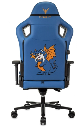 Кресло игровое Knight Craft Dragon синий экокожа крестов. металл (KNIGHT CRFT DRAGON B) фото 5