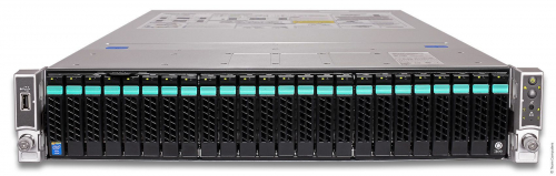 Серверная платформа Intel Wolf Pass R2224WFTZSR/ noCPU (2x 3647)/ noRAM (x24)/ noHDD (up 24SFF)/ SW RAID/ 2х GbE/ 1x 1300W (up 2) (R2224WFTZSR986051)