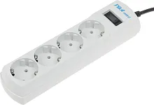 Сетевой фильтр Pilot mini 1.8м (4 розетки) белый (коробка) (127) (127#MLN)