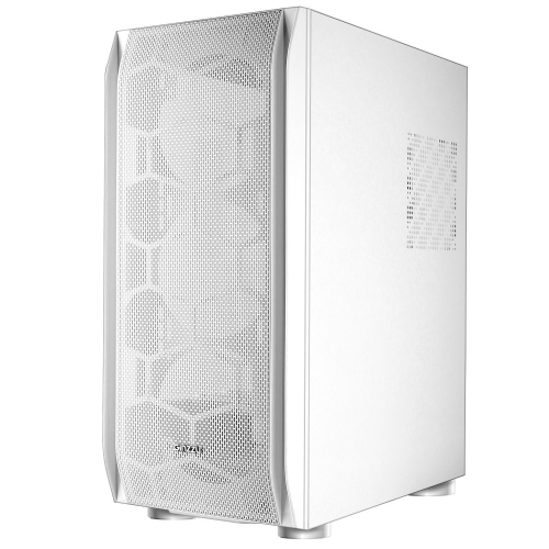Ginzzu GL185 White боковая дверца закаленное стекло на петлях на магнитах (GL 185) фото 3