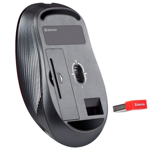 *Мышка Defender GASSA MM-105 USB OPTICAL WRL BLACK (52105) фото 3