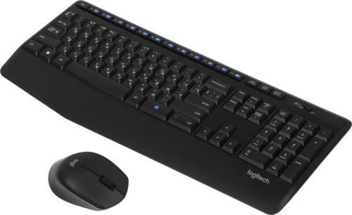 Комплект клавиатура + мышь беспроводной LOGITECH MK345 black (USB, 1000dpi) (920-012925)