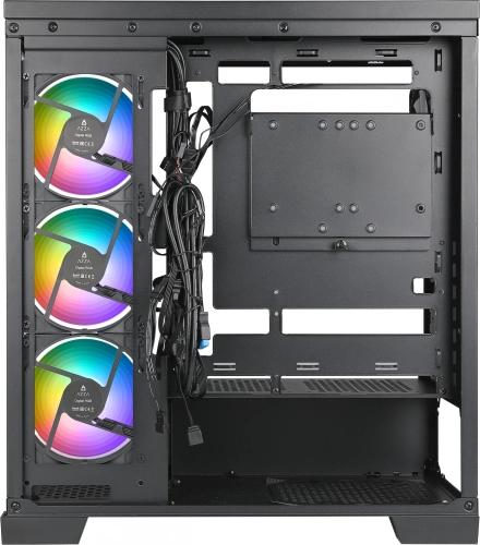 Корпус Azza COVE черный без БП ATX 4x120mm 1xUSB2.0 1xUSB3.0 1xUSB3.1 audio bott PSU (CSAZ-570B COVE) фото 4