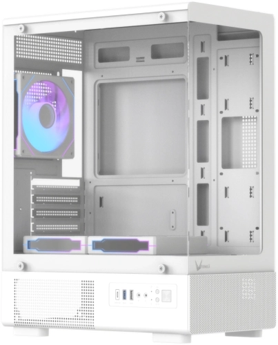 Корпус Formula Crystal Z1CM v2 белый без БП mATX 5x120mm 1xUSB3.0 audio bott PSU (CRYSTAL Z1CM WHITE V2) фото 8