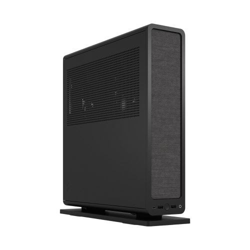 Корпус без блока питания/ Case Fractal Design Ridge, 2x140mm, 2xUSB-A 3.2 + 1xUSB 3.2 Type-C, SFX PSU Support, mITX Black (FD-C-RID1N-11)