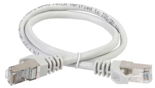 ITK Коммутационный шнур (патч-корд), кат.5Е FTP, LSZH, 3м, серый (PC01-C5EFL-3M)