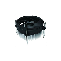Cooler Master i30P (65W, 3-pin, 55mm, classic, Al, fans: 1x92mm/ 31CFM/ 28dBA/ 2600rpm, 1200/ 115x) pushpin (RH-I30P-26FK-B1)