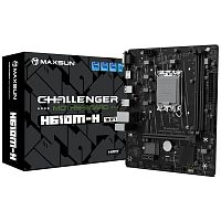 Материнская плата Maxsun MS-Challenger H610M-H WIFI H610, LGA1700, 2*DDR4, 1*PCIEx16, 1*PCIEx1, 1*M.2, 4*USB3.2Gen1, 6*USB2.0, 2*SATA3.0, 1G, HDMI, M-ATX, RTL (6940709662359)