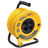 Катушка УК30 с т/з 4 места 2Р+PЕ/30м 3х1,5 мм2 "Industrial" (WKP15-16-04-30)