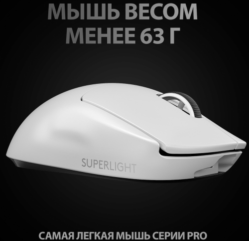 Мышь игровая беспроводная Logitech PRO X SUPERLIGHT (910-005946) фото 2