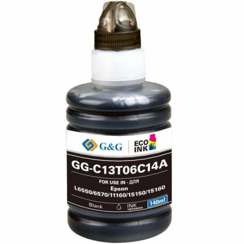 Чернила G&G GG-C13T06C14A №112 черный 140мл для Epson L6550/ 6570/ 11160/ 15150/ 15160