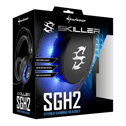 Гарнитура игровая Sharkoon Skiller SGH2 USB (SKILLER-SGH2) фото 4