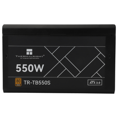 Блок питания 550W/ Thermalright, 550W 80+ Bronze (ATX, 3, Non-modular, 1x24(20+4)pin 550mm, 1xCPU*2 8(4+4)pin 600+150mm, 1xPCIe 8(6+2)pin 450mm, 1xSATA*3+MOLEX4pin*1 400+150+150+150mm, 1xSATA*2+MOLEX4pin*2 400+150+150+150mm, Acti (TR-TB550S)