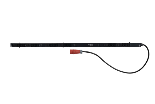 Systeme Electric Стоечный блок распределения питания промышленного назначения, базовый, серия Uniprom, 0U, 400В, 3Ф, 32A, 36xC13 12xC19, 3м кабель, IEC309 (UP7586)