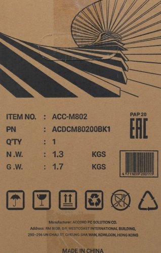 Корпус Accord ACC-M802 черный без БП mATX 1x80mm 1x120mm 1xUSB2.0 1xUSB3.0 audio bott PSU фото 12