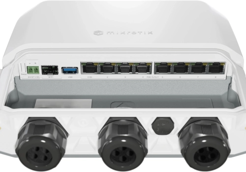Маршрутизатор/ RB5009UPr+S+OUT Wired router 2.5 Gigabit Ethernet, Gigabit Ethernet White фото 4