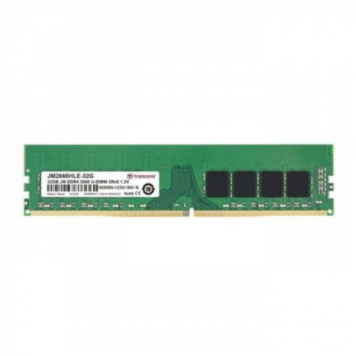 Память оперативная Transcend 32GB DDR4 2666Mhz PC4-21300 U-DIMM 2Rx8 2Gx8 CL19 1.2V (JM2666HLE-32G)