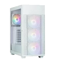 Корпус ZALMAN S5 NEO, ATX, WHITE, WINDOW, 2xCOMBO (3.5" or 2.5"), 4x2.5", 1xUSB2.0, 1xUSB3.1, FRONT 3x120mm FRGB, REAR 1x120mm FRGB (S5 NEO WHITE)