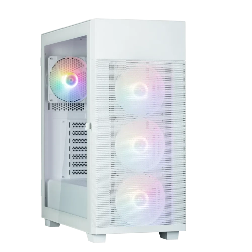 Корпус ZALMAN S5 NEO, ATX, WHITE, WINDOW, 2xCOMBO (3.5