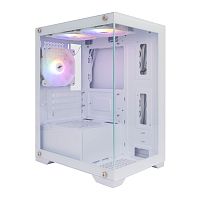1STPLAYER MIKU Mi2 White / mATX / 3x120mm LED fans / Mi2-WH-3F1-W