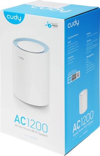 Wi-Fi Mesh-система/ AC1200 Wi-Fi Mesh Solution 1-Pack, Chipset MediaTek, Dual-Band, 867Mbps at 5GHz + 300Mbps at 2.4GHz, 802.11ac/a/b/g/n, 2 Fast Ethernet Ports, 2 internal antennas, MU-MIMO, DDNS, Zerotier/Wireguard/OpenVPN/IPSe (M1200(1-PACK)) фото 9