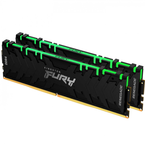 Модуль памяти Kingston FURY Renegade RGB DDR4 32GB 3200MHz CL16 DIMM 2RX8 1.35V 288-pin 8Gbit (Kit of 2) (KF432C16RB1AK2/ 32) (KF432C16RB1AK2/32)