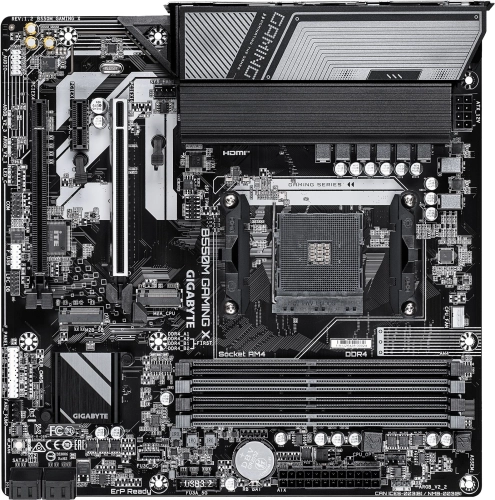 Материнская плата Gigabyte B550M GAMING X Soc-AM4 AMD B550 4xDDR4 mATX AC`97 8ch(7.1) GbLAN RAID+HDMI+DP