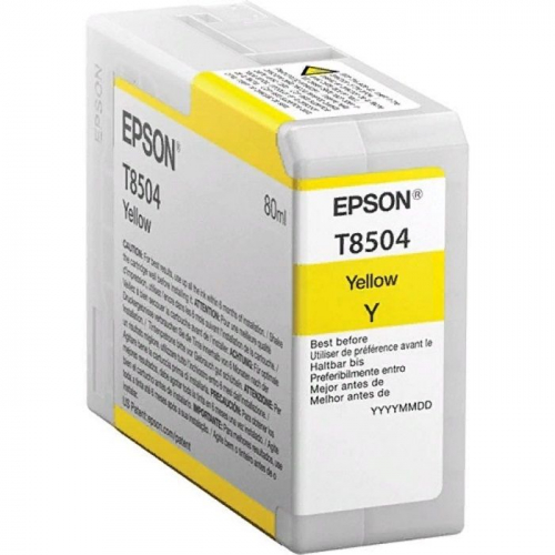 Картридж Epson T8504, желтый, 80 мл., для SC-P800 (C13T850400)