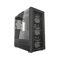 Корпус без блока питания/ Case PCCooler ME200 MESH BK, Midi-Tower, TG, Mesh, 3x120mm ARGB, 1xUSB-A 3.0 + 2xUSB-A 2.0, E-ATX, ATX, mATX, mITX Black