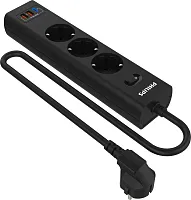 Сетевой фильтр Philips CHP4336BA/ 51 2м (3 розетки) черный (коробка) (CHP4336BA/51)