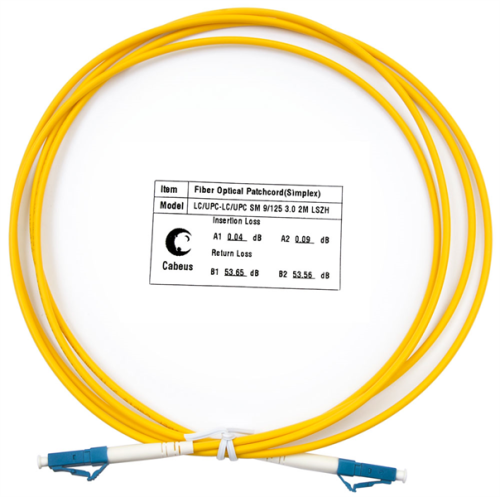 Cabeus FOP(s)-9-LC-LC-2m Шнур оптический simplex LC-LC 9/  125 sm 2м LSZH