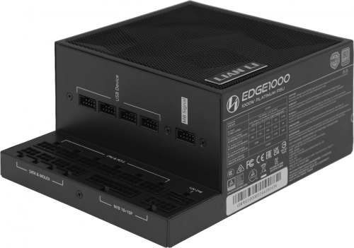 Блок питания Lian-Li ATX 1000W EDGE1000 Gen.5 80+ platinum (G9P.EG1000.BE00.RU) Блок питания Lian-Li ATX 1000W EDGE1000 Gen.5 80+ platinum (20+4pin) APFC 80mm fan 12xSATA Cab Manag RTL (G9P.EG1000.BE00.RU) фото 2
