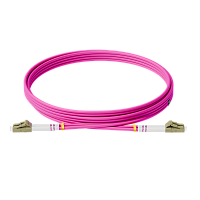 Патч-корд оптический, дуплексный, LC-LC, UPS, 2.0 м., OM4, LSZH, маджента (ONTEK.PCO-2.0-DPC.MM.UPS.LL.OM4)