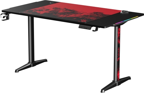 Стол игровой Bloody BD-TB301 электропривод столешница ЛДСП карбон каркас черный 140x80см