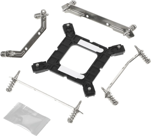 Устройство охлаждения(кулер) Accord ACC-5P12PRO ARGB Soc-AM5/AM4/1200/1700/1851 серебристый/черный 4-pin 31dB Al+Cu 220W 525gr brown box фото 10