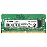 Память оперативная Transcend 16GB DDR4 2666Mhz PC4-21300 SO-DIMM 2Rx8 1Gx8 CL19 1.2V (JM2666HSB-16G)