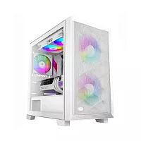 Корпус без блока питания/ Case PCCooler C3D310 WH ARGB, Mini-Tower, TG, Mesh, 2x120mm ARGB, 2xUSB-A 3.0, mATX, mITX White