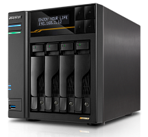 сетевое хранилище ASUSTOR AS6804T 4-Bay NAS/AMD Ryzen V3C14 2,3GHz/16GB DDR5, noHDD(HDD,SSD)/2x5,2х10,Gbe(LAN)/3xUSB3.2,Type-C; 90IX01T4-BW3S00