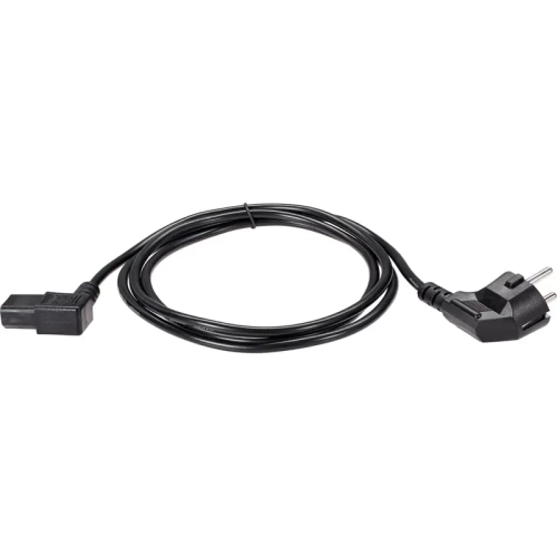 Кабель/ Кабель комп - розетка 220V EU (угол-угол)[VDE] 3GX0,75mm2, 1,8m, медь, Telecom [TE021DA-CU0.75-1.8M]