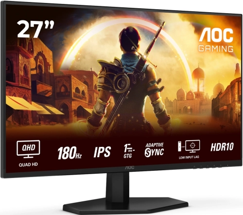 Монитор AOC 27 Q27G42XE черный IPS LED 1ms 16:9 HDMI M/M матовая 300cd 178гр/178гр 2560x1440 180Hz FreeSync DP 2K 3.88кг фото 2