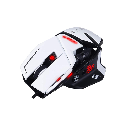 Мышь игровая Mad Catz R.A.T. 6+, PMW3360, Omron, USB, 11 кнопок, 12000 dpi, RGB подсветка (MR04DCINWH000-0)
