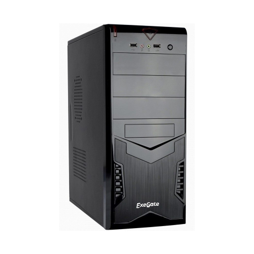 Exegate EX261447RUS Корпус Miditower CP-601 Black, ATX, , 2*USB, Audio