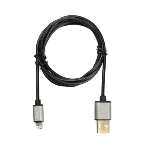LAZSO Кабель для передачи данных и зарядки USB2.0 (Lightning), 2А (WU-201(1.2M))