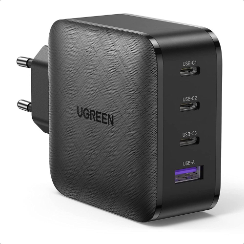 Сетевое зарядное устройство UGREEN CD224 6USB-A+3*USB-C 65W GaN Tech Fast Charger EU. Цвет: черный (70774)
