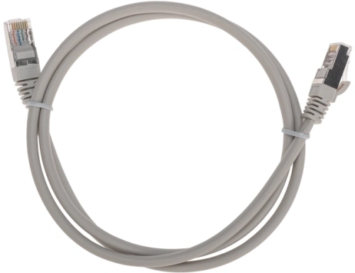 Патч-корд Rexant 02-0110-1 F/UTP RJ-45 вил.-вилка RJ-45 кат.5E 1м серый LSZH