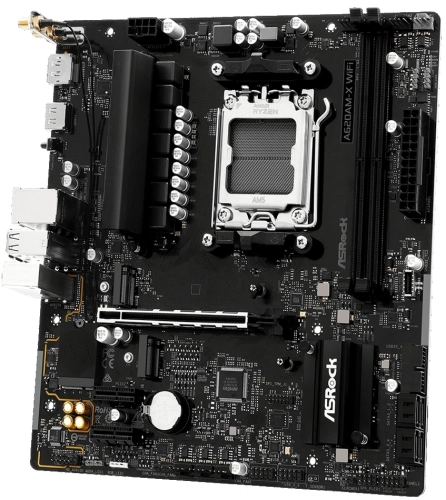 Материнская плата Asrock A620AM-X WiFi Socket AM5 AMD A620A 2xDDR5 mATX AC`97 8ch(7.1) 2.5Gg RAID+HDMI+DP фото 3