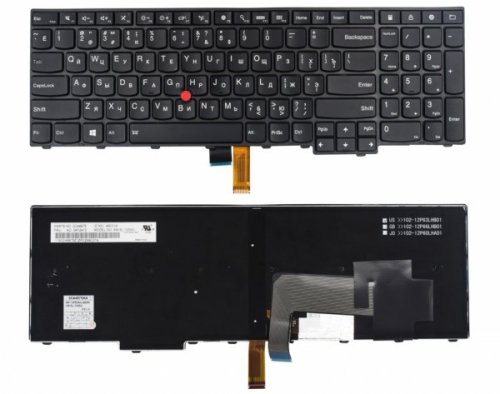 Клавиатура для ноутбука Lenovo ThinkPad E531. T540 черная со стиком [BL-105SU]